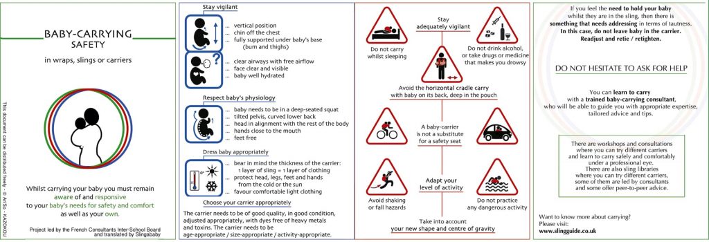 Baby carrying warnings