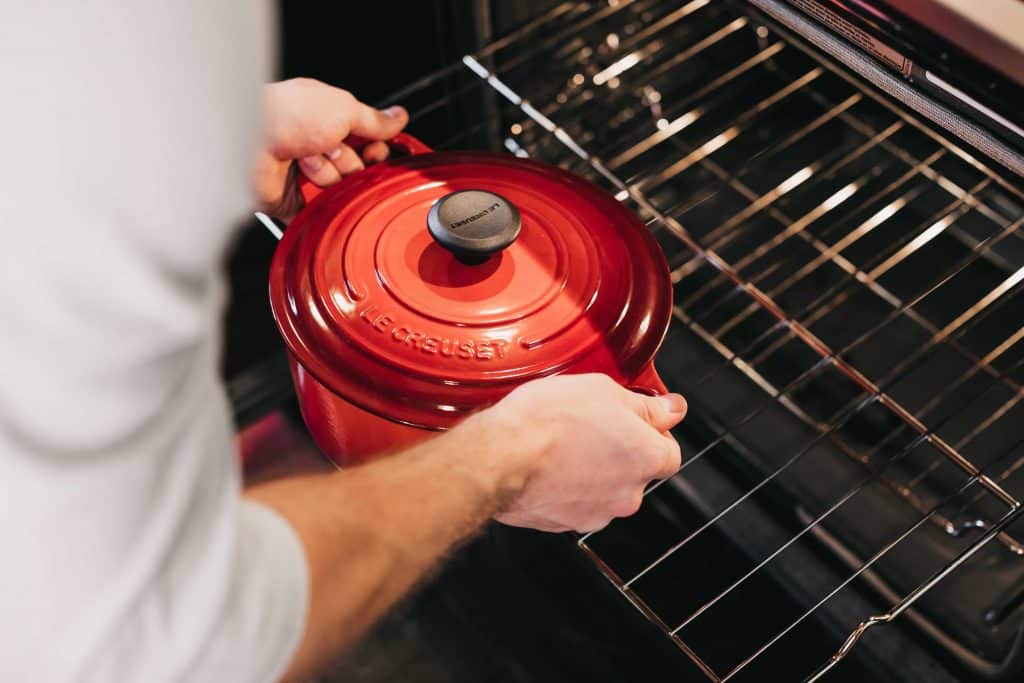 pot in the oven