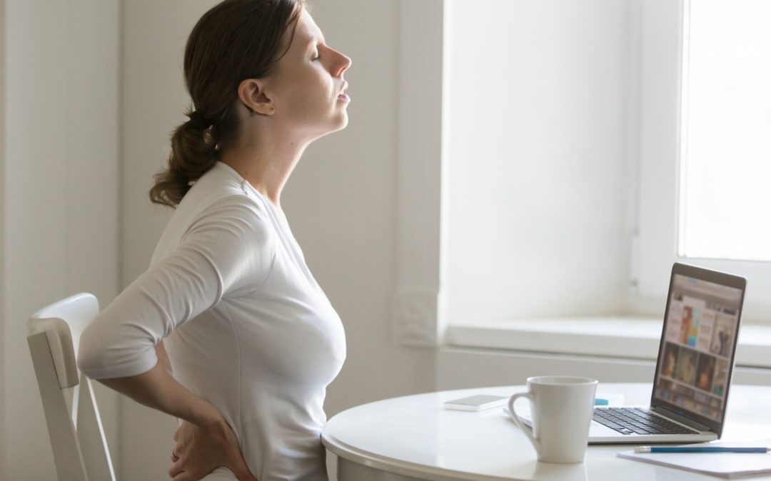 women having back pain